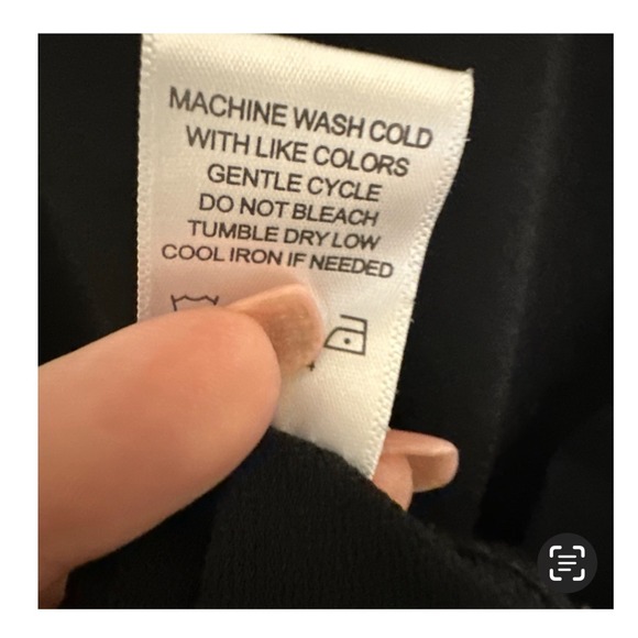 Alison Andrews Black Top Blouse Crochet Collar Minimalist Short Sleeve Medium M - Picture 8 of 12